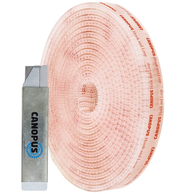 CANOPUS Hook and Loop Tape with Adhesive (Â½ in x 10 ft), Heavy Duty Reclosable Fastener SJ3560, Mounting Tape for Hanging Picture Frames, Routers, Decoration, Made in USA
